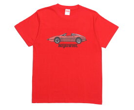[Royalwest] ロイヤルウエスト Tシャツ 半袖 S/S Ferrari 328 GTS SHORT SLEEVE TEE CALIFORNIA フェラーリ 328 GTS メンズ ショートスリーブ（レッド）