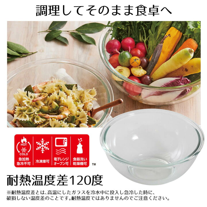 楽天市場】ボウル 耐熱 耐熱ガラス 1.6 ボウル 1.6L PYREX ガラス 