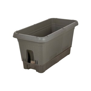 プランター 給水式プランター 650型 | キャスター付き 受け皿付き キャスター 受け皿 鉢 植木鉢 ポット プラスチック 長方形 軽量 深型 おしゃれ 屋外 園芸 花 植物 ガーデニング用品 給水式