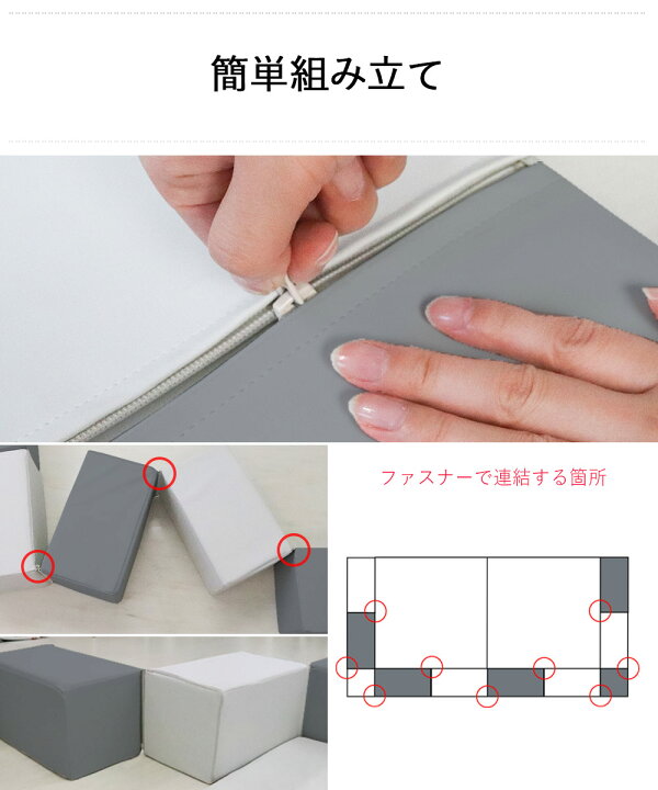 楽天市場】キッズブロック Dセット 113cm×226cm | キッズコーナー 