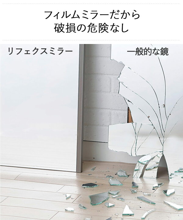 楽天市場】リフェクス 割れない 軽量ミラー バリエ スタンダード 日本 