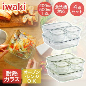 iwaki パック&レンジ 4点セット