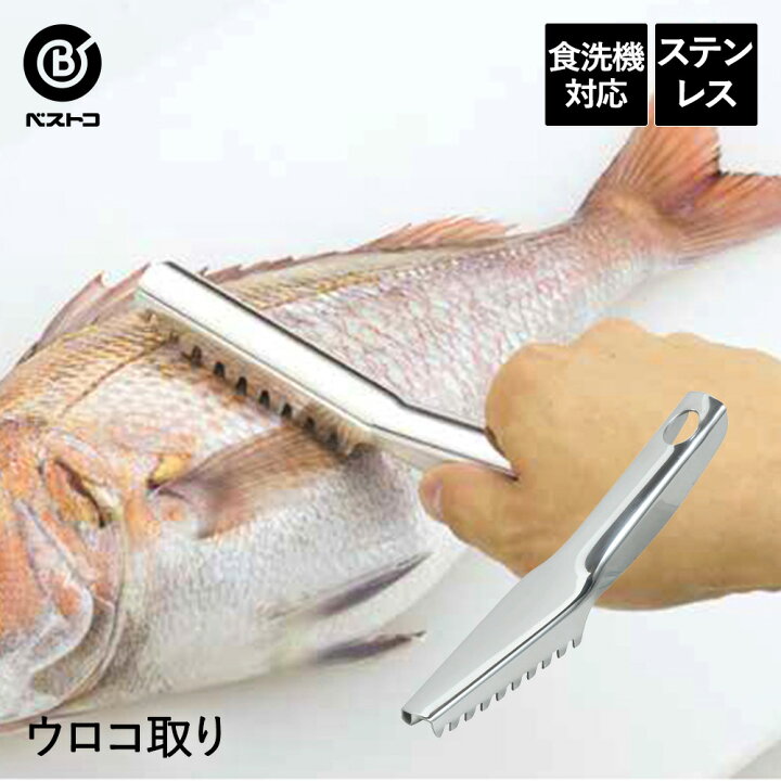 楽天市場】オールステンレス製 ウロコ取り 食洗機対応 | うろこが