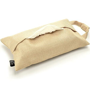 車用 ティッシュケース ティッシュホルダー ティッシュカバー 撥水 布製 吊り下げ 北欧 キッチン 壁掛け カラバリ おしゃれ 便利 収納 2way 横置き 箱ごと入る シンプル (麦わら)