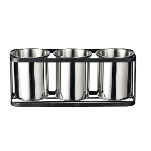 箸立て カトラリースタンド カトラリーホルダー ステンレス カトラリーケースセット ブラック 収納