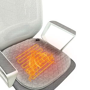 「座布団として、足元暖房として」 電気座布団 40℃/50℃/55℃恒温 48×48cm ホットマット 電熱 足温器 ホット クッション シート USB給電 一人用 在宅勤務 事務室 省エネ 椅子用 洗える