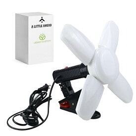 LED電球付屋内用クリップランプ スーパールミネ ガレージライトled 作業灯 led ペンダント60W 6500K 5400LM E26口金 100-120V 挟む式 天井照明 照明 取付簡単 工事不要 角度調節可能 車庫 倉庫 納戸 工事用照明