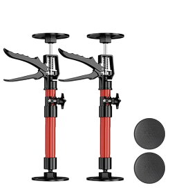 第三世代 サポートリフター 2個セット 耐荷重392N(40kgf） アルミハンドル 3段伸縮式 突っ張り棒 転倒防止 360度回転 30cm-59cm調節可能 2個支?パッド付き