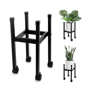 【送料無料】プランタースタンド フラワースタンド 幅約23-31cmまで調整可能 キャスター 付き 花台 二段高さ調整可能 ガーデンラック 植木鉢台 鉢スタンド 通気性 防錆 観葉植物 台 おしゃれ
