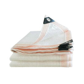 【送料無料】防水シート2M*3M 透明 白 屋外 屋根 厚手 ビニールシート 両面防水 防雨 防風 多肉 植物 猫犬ペットを守ります 内蔵メッシュ繊維強化ロープた HDPE製