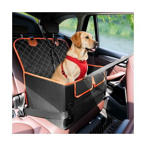 【送料無料】【小型犬〜中型犬向け 多頭飼いにも対応 】ペットドライブシート ドライブボックス 後部座席マット 前後3重ベルト固定 犬 ドライブベッド 人気 防水 耐摩 折りたたみ式 車犬カ