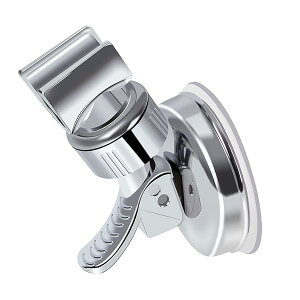 【送料無料】シャワーフック シャワーホルダー シャワーヘッドホルダー しっかり 吸着 強力吸盤 お風呂に取付 がっちり固定 角度調整可能 汎用 穴あけ&ネジ止め不要 取り付け簡単 18-25mmス