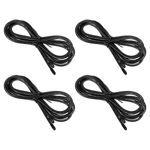 【送料無料】3 M スピード縄跳び交換ケーブル 4個 4.5 mm プロの縄跳び交換 高速縄跳び用 黒