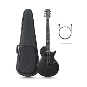 【送料無料】Nova GO Sonic スマートエレキギター 初心者入門セット カーボンファイバー製 10Wスピーカー&マルチエフェクター内蔵 アプリで簡単操作 ブラック