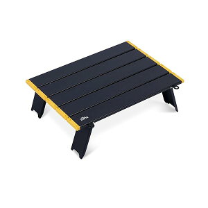 【送料無料】【(アィクライム)】キャンプ小型ローテーブル アルミロールテーブル ★ロール天板最新デザイン 耐久性強化 展開41X29X12.5cm(Sサイズ) 0.66kg超軽量 折りたたみ コンパクト 携帯