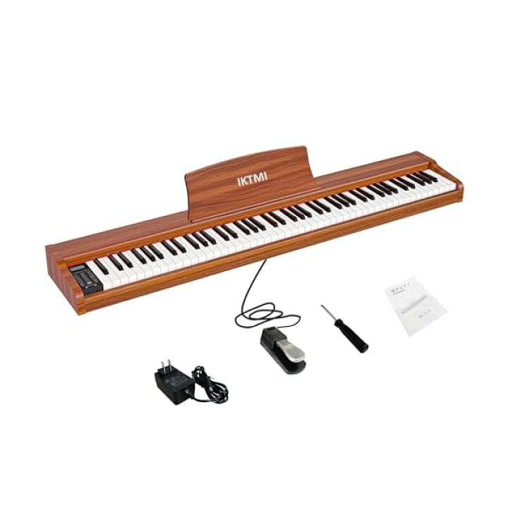 楽天市場】【送料無料】電子ピアノ 88鍵盤 ペダル付き 木製 電子 