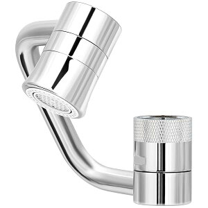 【送料無料】蛇口 シャワー 節水 泡沫器 首振り シャワー蛇口 水栓 ノズル 先端 スパウト 交換 キッチンシャワー (1080度回転)