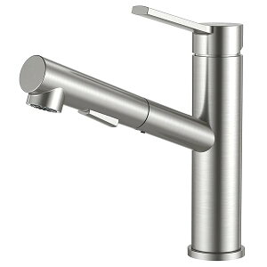 【送料無料】キッチン水栓 引出しホース式キッチン蛇口 SUS304ステンレス鋼製引き出し式スプレー2機能ノズル付き 混合水栓 キッチン 台所水栓シャワー付き