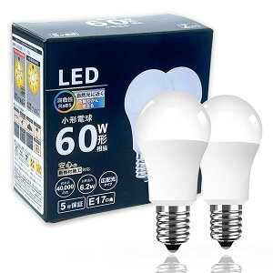 yzLEDd E17a17mm 60` F 6000K ~jNvgd 6.2W 740lm ^d FRa85 Px S ȃGl Ή PSEF؍ς 2