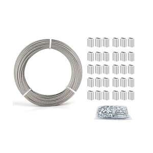 �y���������z�h�E�V���E(���M) ���C���[ 1.5/2/3/4mm ���C���[���[�v �X�e�����X���C���[ ����15M ���������[�v ���b�L���C���[ �A���e�i���C���[ wire rope 7×7�\�� �ؒf�׏d165kgf�iSUS304�j�A���~�X