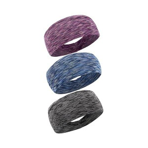 【送料無料】ヘアバンド ヘッドバンド 額幅8.5cm スポーツ バンダナ ヘアターバン 吸汗速乾 伸縮性 通気性 汗止め 髪留め 洗顔 男女兼用 4色セット B