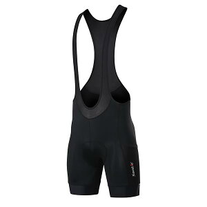 【送料無料】ビブショーツ ビブパンツ メンズ サイクルパンツ サイクリングパンツ ロードバイク サイクルウエア 夏用 自転車 パッド付き 吸汗速乾(ブラック M)