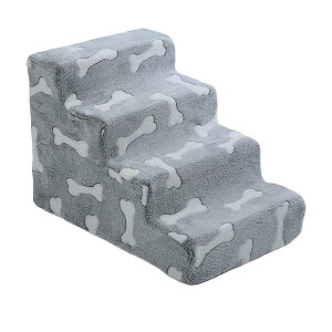 【送料無料】犬用ステップ 犬 階段 ドッグステップ ペット階段 ドッグステップ 犬 スロープ 高密度 滑り止め付き 安定性 カバー取り外し可能 洗える 小型犬 高齢犬適用 4 段