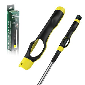 【送料無料】グリップトレーナー グリップスイング ゴルフ練習用品 トレーニング器具 スイング 素振り 初心者からプロ用 右利き用 Yellow