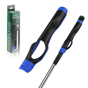 【送料無料】グリップトレーナー グリップスイング ゴルフ練習用品 トレーニング器具 スイング 素振り 初心者からプロ用 右利き用 Blue