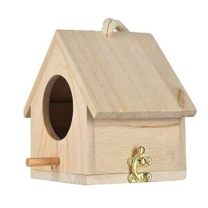 【送料無料】鳥小屋 巣箱 鳥籠 アクリル 鳥かご バードフィーダー 屋外 野鳥 観察 木製 バードハウス バードウォッチング 吊り下げ 野鳥の巣箱 親子体験、家の装飾に