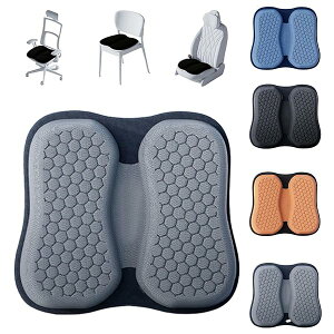 【送料無料】ゲルクッション ジェルクッション シートパッド 車 椅子 チェアパッド 折りたたみ式 高通気性 中空設計 持ち運び ハニカム構造 お尻の痛み軽減 体圧分散 腰痛対策/改善 高反発