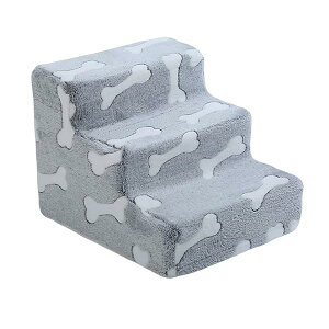 【送料無料】犬用ステップ 犬 階段 ドッグステップ ペット階段 ドッグステップ 犬 スロープ 高密度 滑り止め付き 安定性 カバー取り外し可能 洗える 小型犬 高齢犬適用 小サイズ3 段