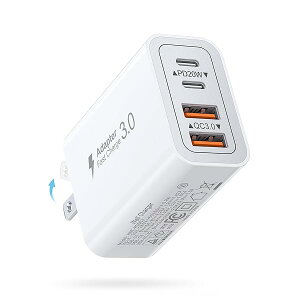 yz}[d USB RZg ܂肽ݎ iPhone Type-C [d ACA_v^[ USB A|[g & USB C|[g PD 20W ^Cvc A_v^ USB d^bv iPhone iPad Android ̑