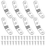 【送料無料】平型蝶番 丁番 バットヒンジ金具 8個セット 無音 フラットヒンジ 180度ヒンジ折りたたみ式 …