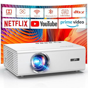 yzvWFN^[ 4K ƒpvWFN^[ ^ V䓊e 1200ANSI Px AII[gtH[JX6D`␳ 1080P WiFi6 Bluetooth5.3 z[VA^[ 300C`  Projector I