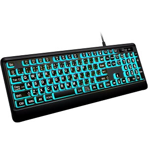 �y���������z�傫�߂̕����̃o�b�N���C�g�t���L�[�{�[�h�A�Â���USB�L���R���s���[�^�[�L�[�{�[�h�A����z���C�gLED�t���t���T�C�Y�L�[�{�[�h Windows�f�X�N�g�b�v�A�m�[�g�p�\�R���APC�A�Q