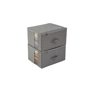 yz[{bNX [P[X e ߗގ[ ܂肽 t ӂt  z ߑP[X t t@Xi[ (O[, 45×s35×25cm 2_Zbg)