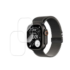 �y���������z�Ή� Apple Watch Ultra 3/ Ultra 2 / Ultra 49mm �K���X�t�B���� (2��) ���Y�Ɏq�f�ސ� �S��