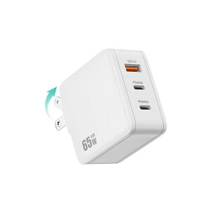 yzPD USB[d 65W GaN Type C }[d [d PDΉ USB-C×2 & USB A 3|[gGaN(