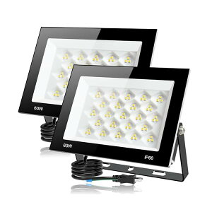 �y���������z�y2�Z�b�g�z LED������ 60W 8000LM �����F led���C�g ���O IP66 �h�� ���J�Ή� ���