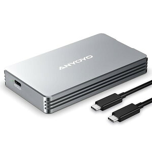 �y���������zThunderbolt 4/3 & USB4 M.2 PCIe 2280 M-KEY�iB+M KEY�jNVMe SSD �O�t���P�[�X ,40Gbps NVME SSD �P�[