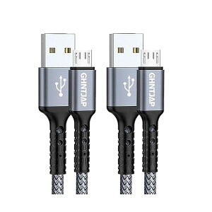 �y���������z�}�C�N�� USB �P�[�u�� 2M �y2�{�Z�b�g�z Micro USB �P�[�u�� �����[�d USB2.0�f�[�^�]