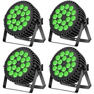 【送料無料】4個 10Wx18 LED ステージライト パーライト ディスコライト舞台照明ランプ 上り