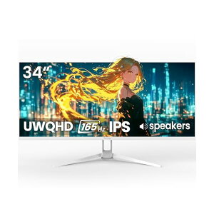 �y���������z�y34�C���` �Q�[�~���O���j�^�[�z UWQHD (3440×1440) 165Hz �E���g�����C�h PC���j�^�[