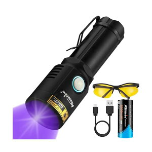 �y���������zX901UV 10W �u���b�N���C�g ���� LED UV ���C�g �g��365nm ���O�����C�g USB�[�d�� �A�j