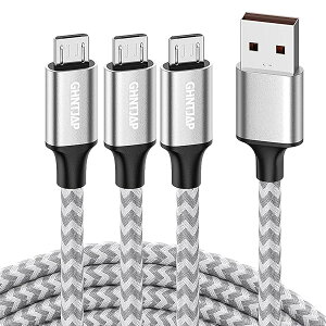 �y���������z�}�C�N�� USB �P�[�u�� 1M �y3�{�Z�b�g�z Micro USB �P�[�u�� QC3.0�}���[�d �f�[�^�]
