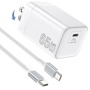 �y���������zPD 65W �}���[�d�� type-c�yGaN II�̗p�z2M Type-C �P�[�u���t���^�C�vC �g�я[�d�� 1�|