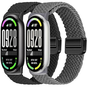 �y���������z�����p���X�g�o���hXiaomi Smart Band 10/9/8�Ή� �}�O�l�b�g���҂݃o���h �L�k���\��