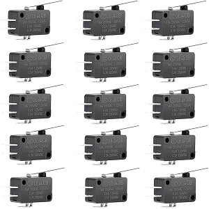 �y���������z15��SPDT�}�C�N�����~�b�g�X�C�b�`SPDT�X�i�b�v�A�N�V�����{�^��for Arduino�p�}�C