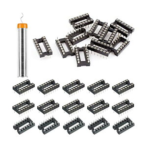 �y���������z40�� IC�\�P�b�g14�s���ی^DIP IC�\�P�b�g2.54mm�s�b�`IC�\�P�b�g�A�_�v�^�[ �ی���